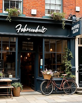 The 'Fahrenheit' coffee shop.'