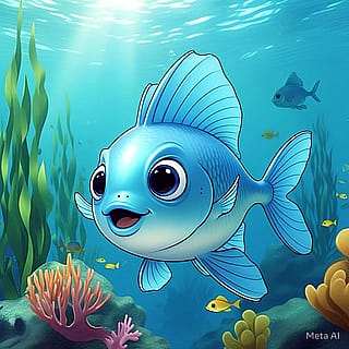 Cute fish meta ai.'