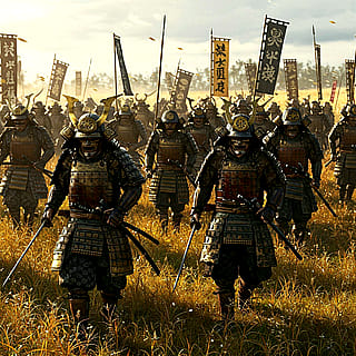 Samurai soldiers.'