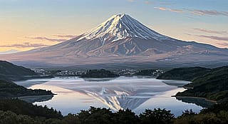 Mt Fuji at dawn'