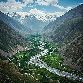 Valleys in Central Asia.'