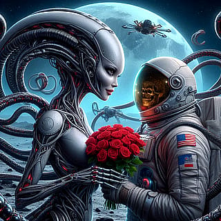 Alien Romance On The Moon'