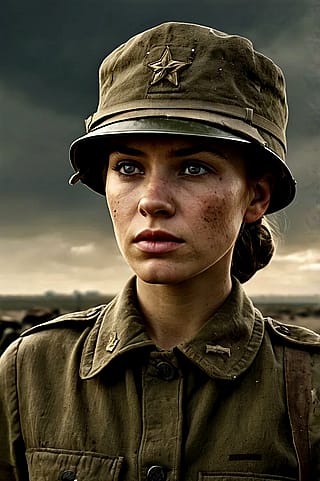 WW2 female soldier'