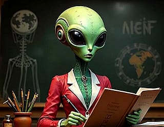 Alien teacher, CreArt'