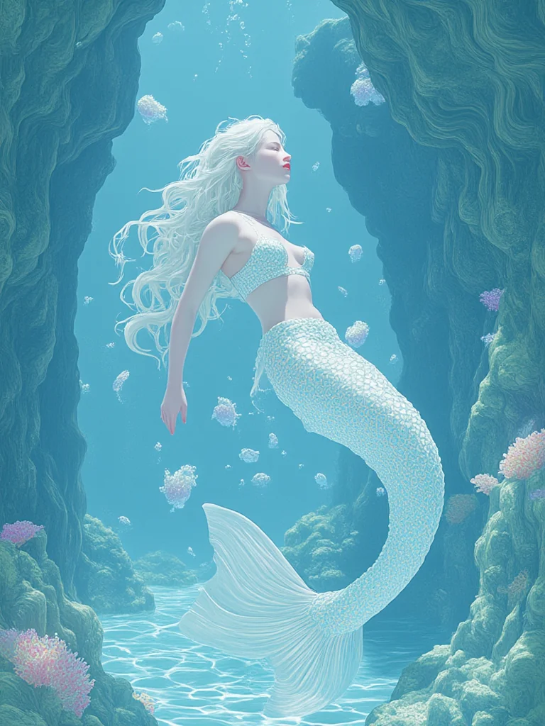 If mermaids really existed, how would they communicate with each other? Gestures? Considering it's difficult to speak underwater. picture 2 of 2