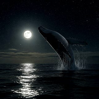 The whale and the moon.'