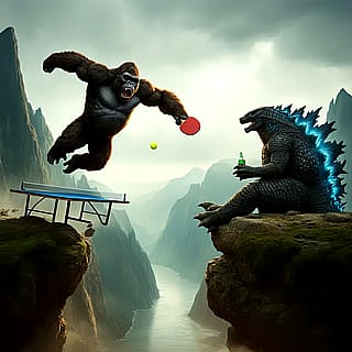 King Kong Ping Pong (he doesn't like to lose)'