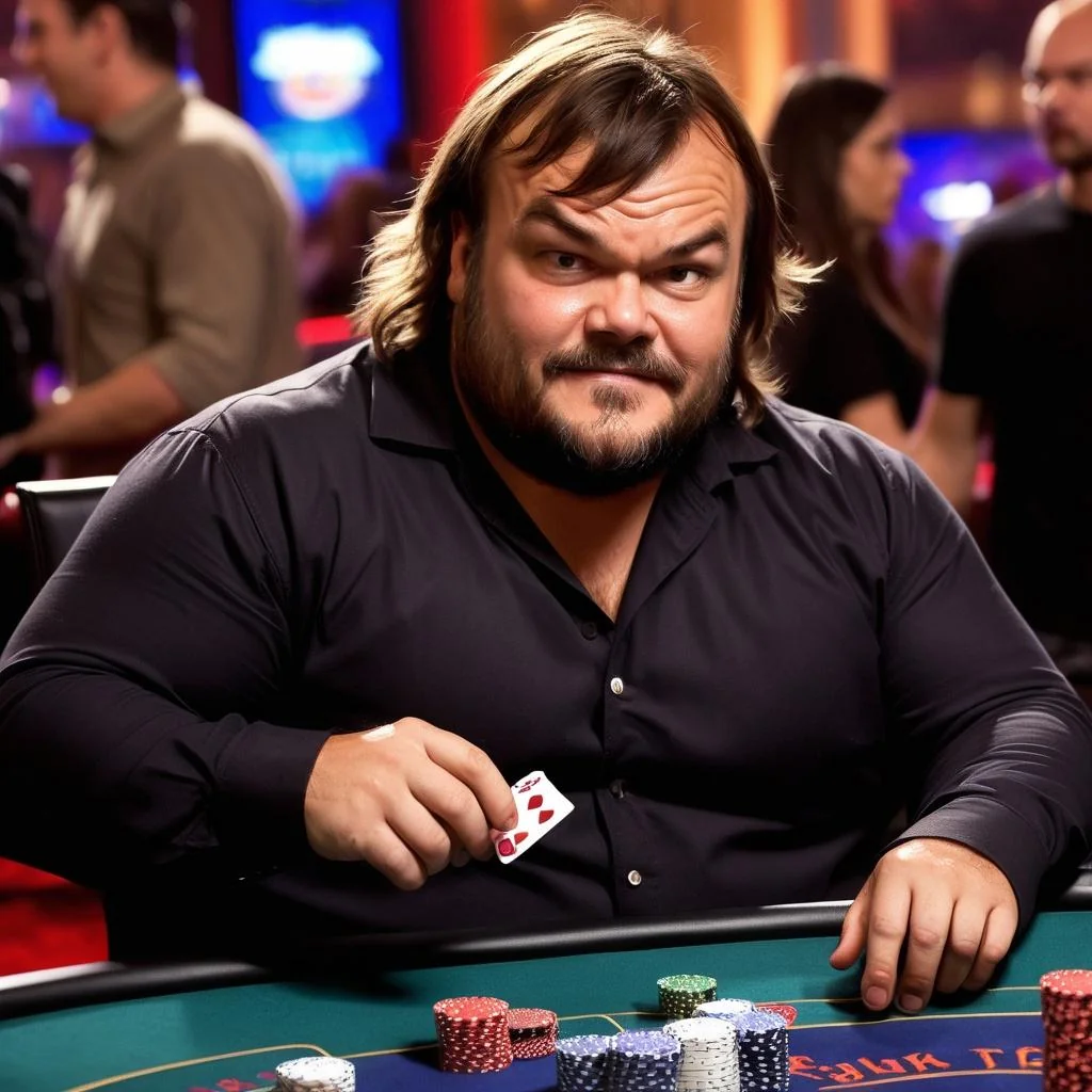 Jack Black playing BlackJack picture 1 of 1