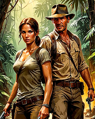 Lara Croft and Indiana Jones'