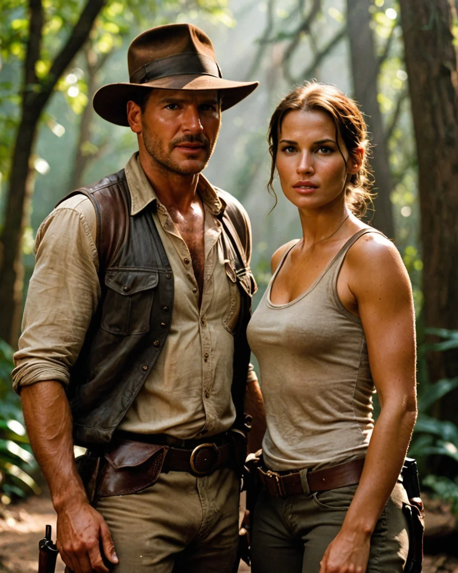 Lara Croft and Indiana Jones picture 2 of 3