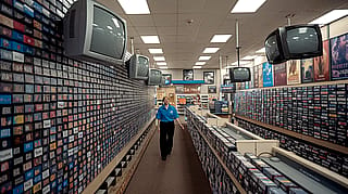 "Recreate a video rental store from the 1990s"'