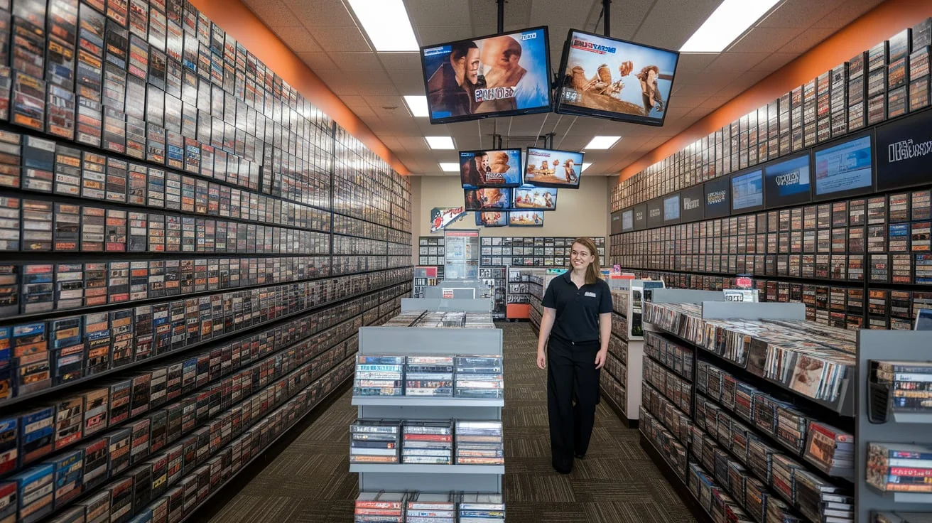 "Recreate a video rental store from the 1990s" picture 3 of 4