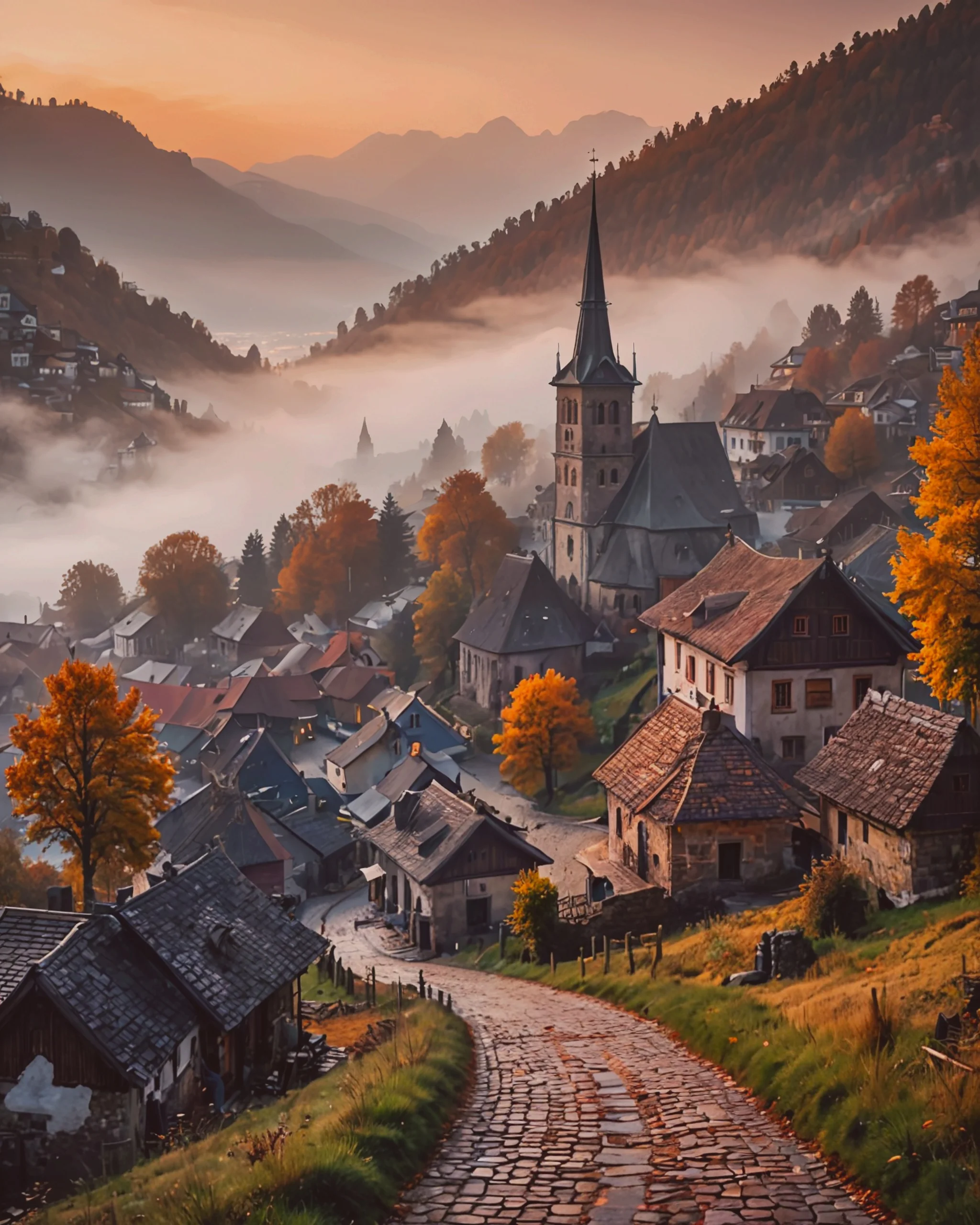 Romanian village in autumn picture 1 of 5