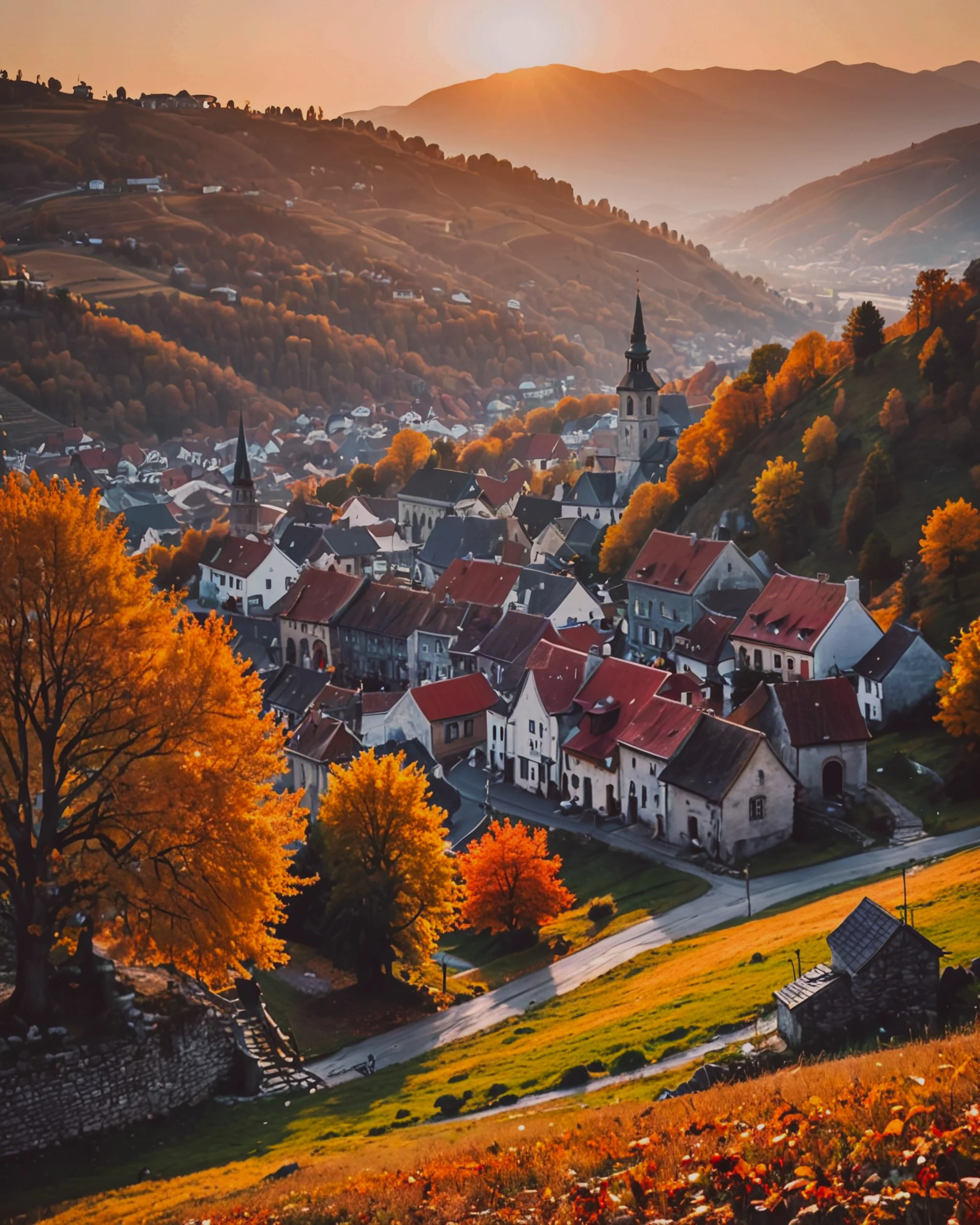 Romanian village in autumn picture 2 of 5