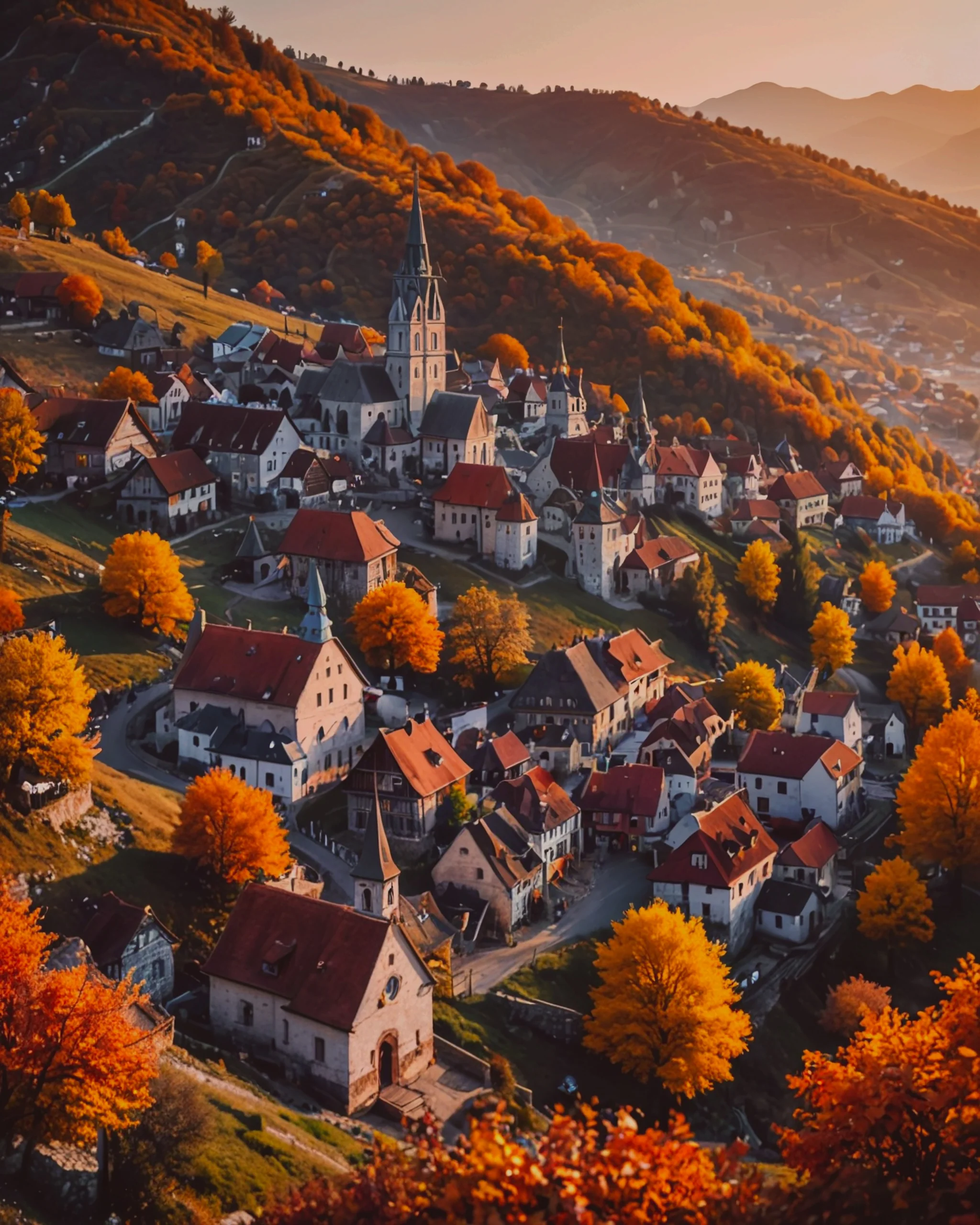 Romanian village in autumn picture 3 of 5