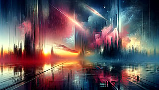 Cyberstorm Serenade by moodpaper.art'