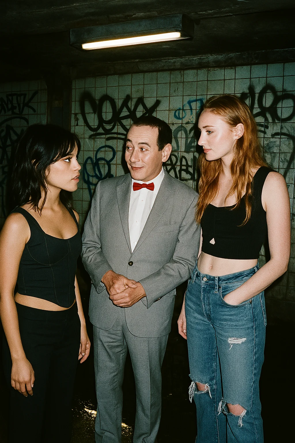 Putting Pee Wee Herman in random images from the Sora community page. picture 9 of 9