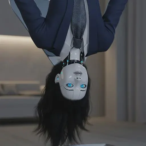 Female robot on inversion table picture 1 of 1