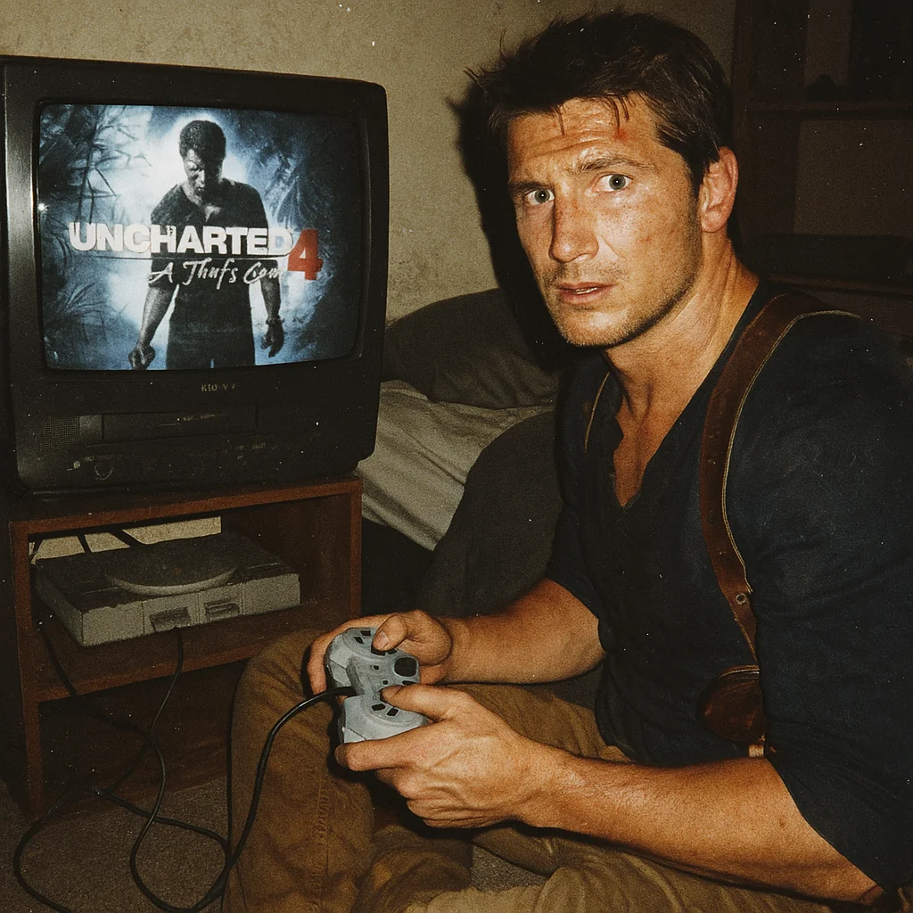 Videogame characters playing their own videogames picture 2 of 6