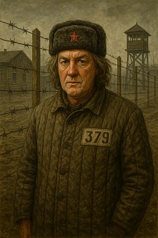Prompt: "James May in the gulag"'