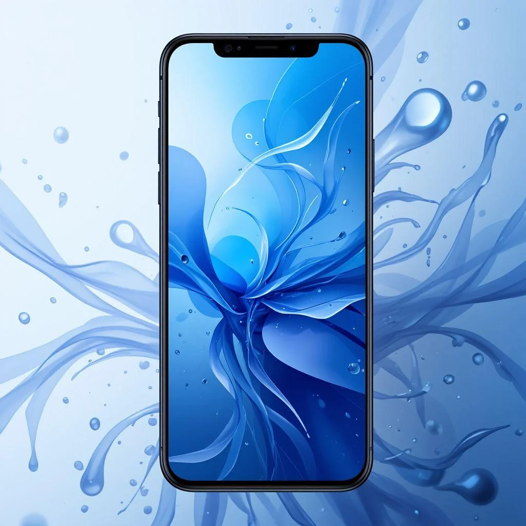 I asked for a background for a phone. That's picture 2. Then I asked it to show me how it looks on a phone - photo 1. picture 2 of 2