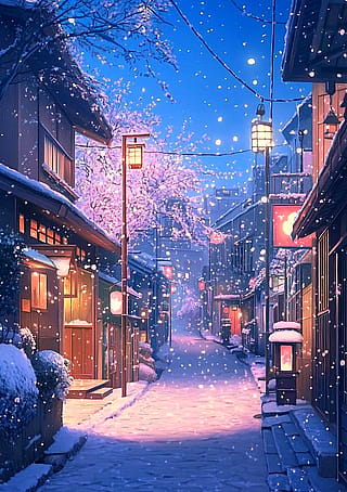 Tokyo Alley in Winter'