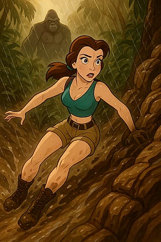 Disney’s Belle as Tomb Raider. Name this movie'