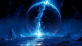 Cracked Blue Planet'