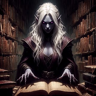 Dark Elf Librarian'