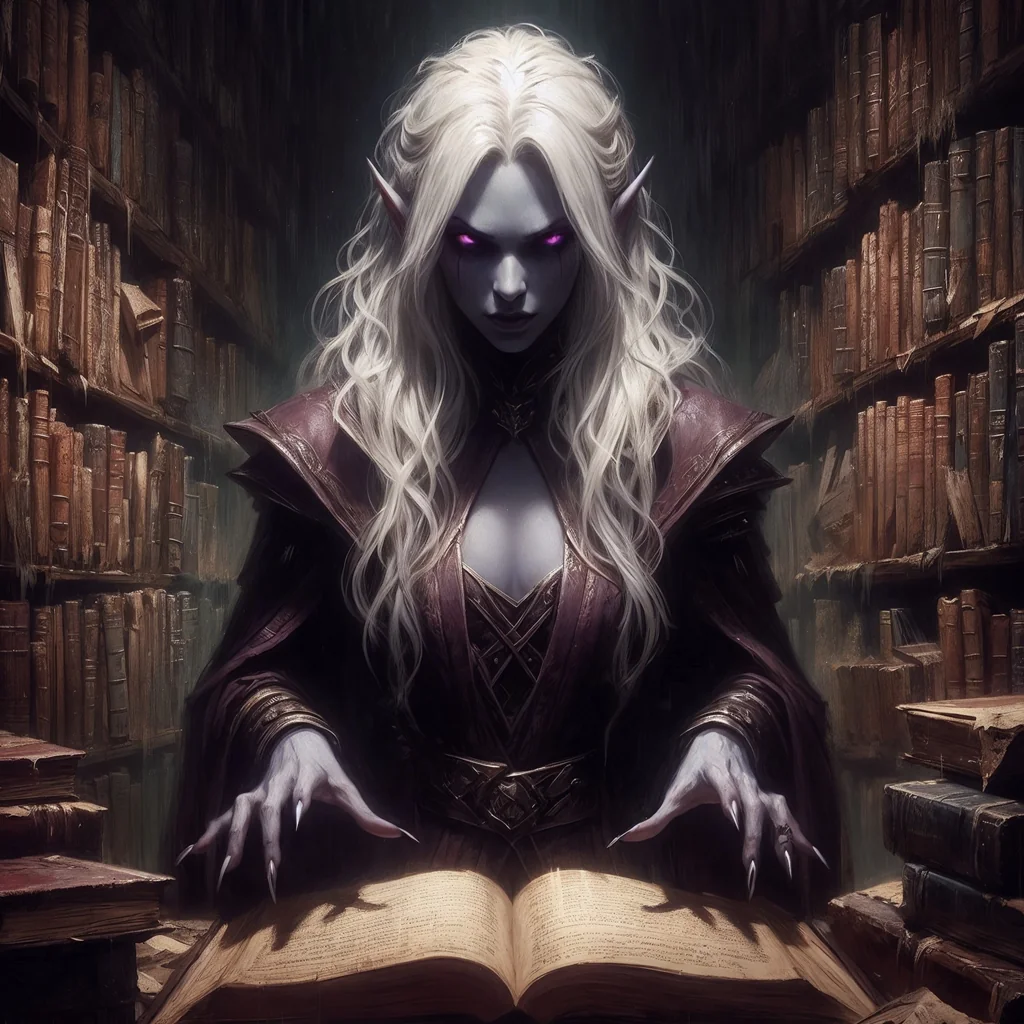 Dark Elf Librarian picture 1 of 1