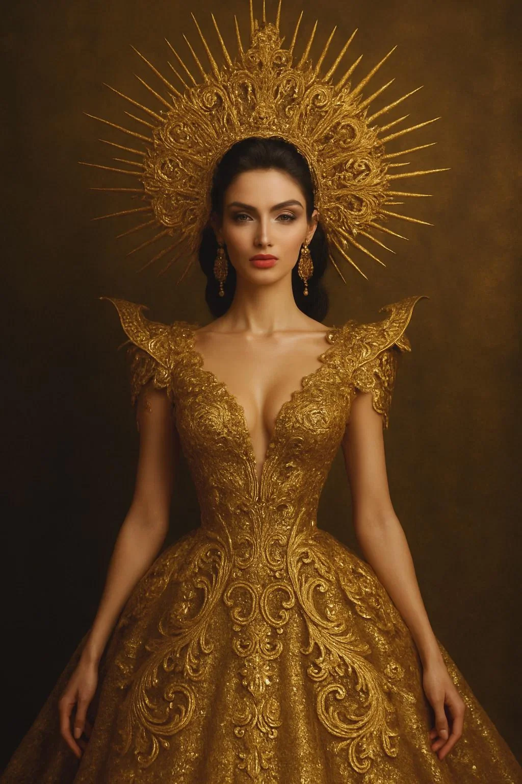 I asked ChatGPT to draw the most stunning person in the most stunning outfit it could imagine. picture 1 of 1