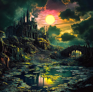 Haunted Mansion At The Edge Of The World'