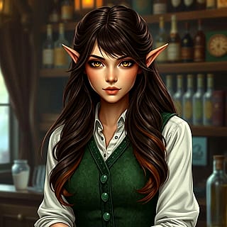The Stunning Elven Bartender'