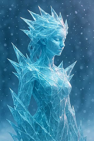 Iced sculpture'