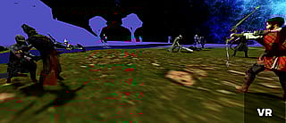 VR fantasy battle using AI'