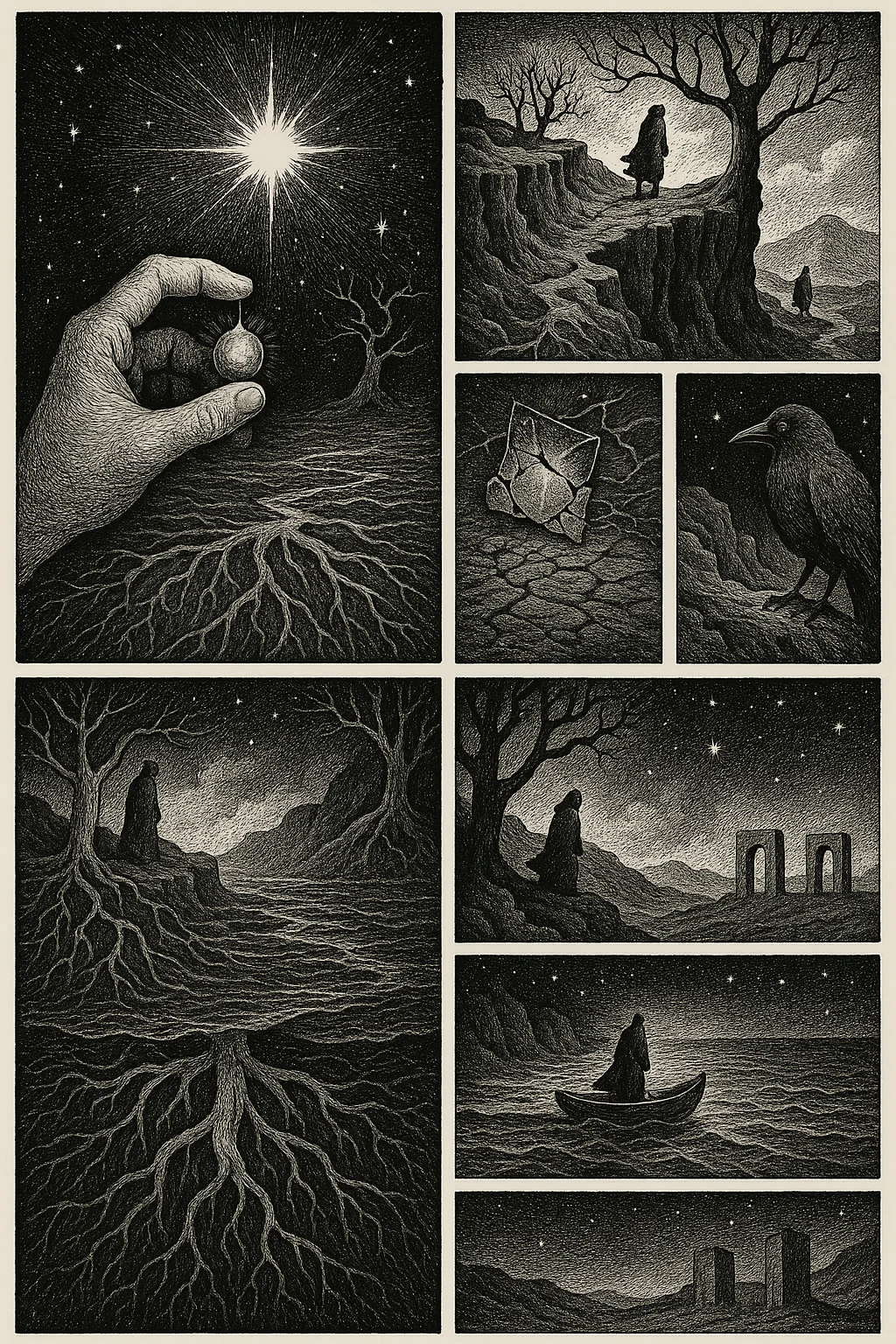 Surreal Dreamscape in Nine Panels picture 1 of 1