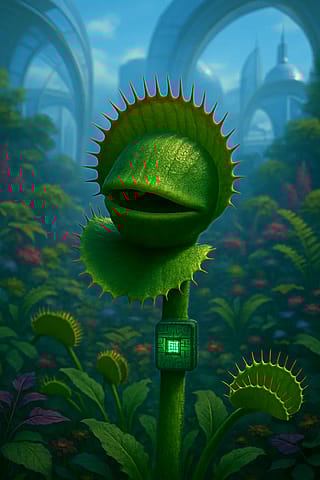 By the mid-2060s, household plants will be integrated with bio-quantum processors, granting them the ability to communicate directly with humans.'