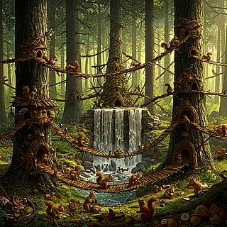 Squirrel civilization infrastructure'