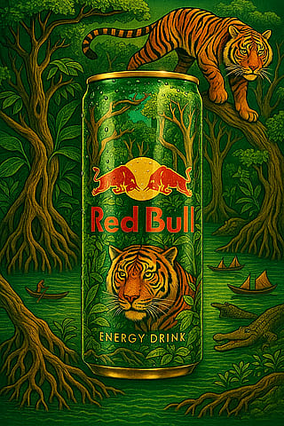 Redbull artwork by AI'