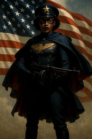 Lady Valor - superhero I've been working on'