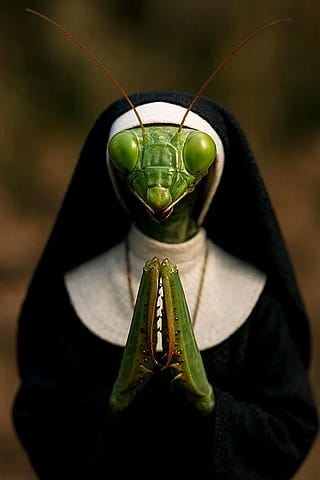 Praying Manits'