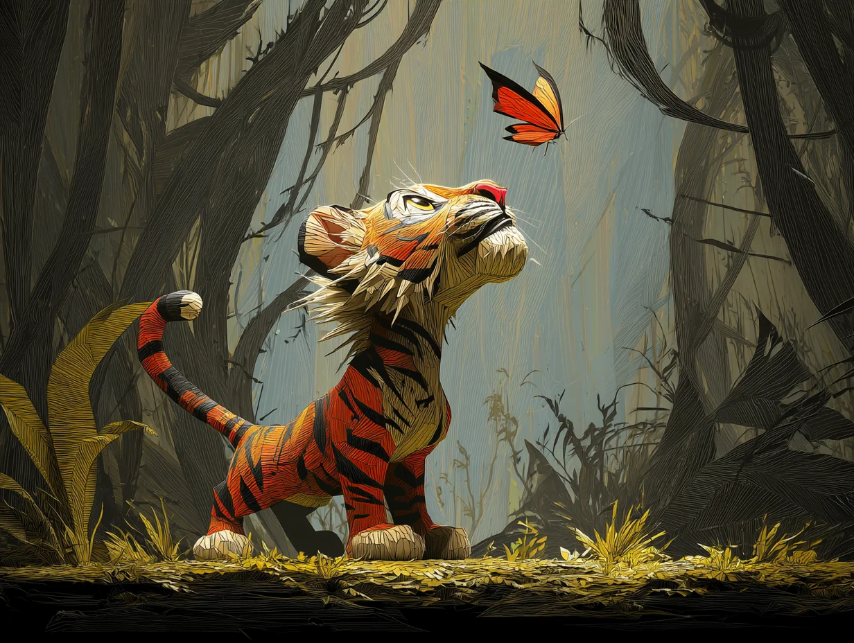Tiger Cubs & Butterflies picture 4 of 10