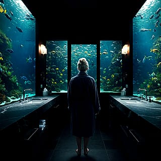 Bathroom Aquarium'