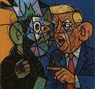 A suitless man and a manless suit, me, digital, 2025'