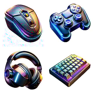 Made a full gamer-style 3D icon set in 15 minutes with AI'