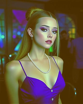 Lady in blue'
