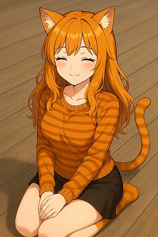 I used AI to turn animals into anime women.'