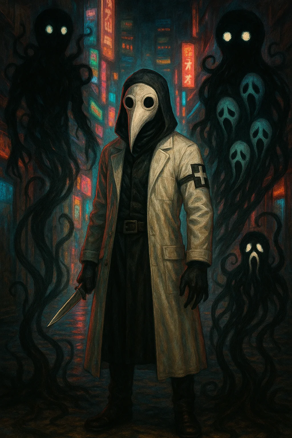 Bosses in oil painting of a rpg i'm working on picture 7 of 16