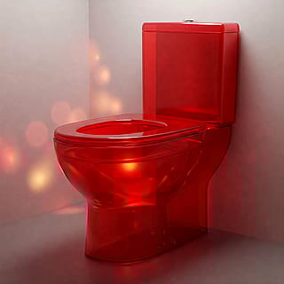Red Toilet'