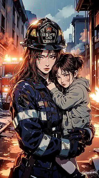 Not all angels have wings — some wear turnout gear / Phone Wallpaper Archives'